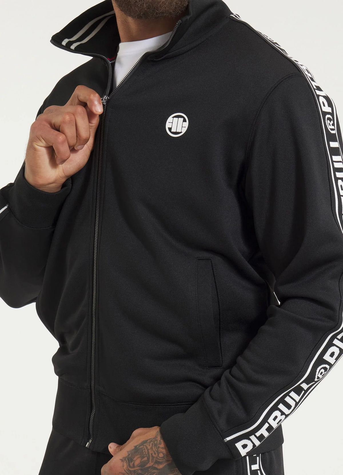 🐶🔥 Pit Bull West Coast Oldschool TAPE LOGO Sweatjacket