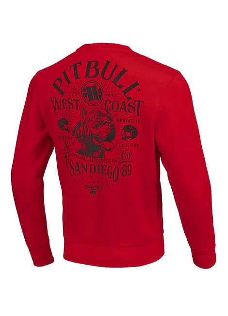 👕 PIT BULL WEST COAST San Diego 89 Men’s Crewneck  (Red)