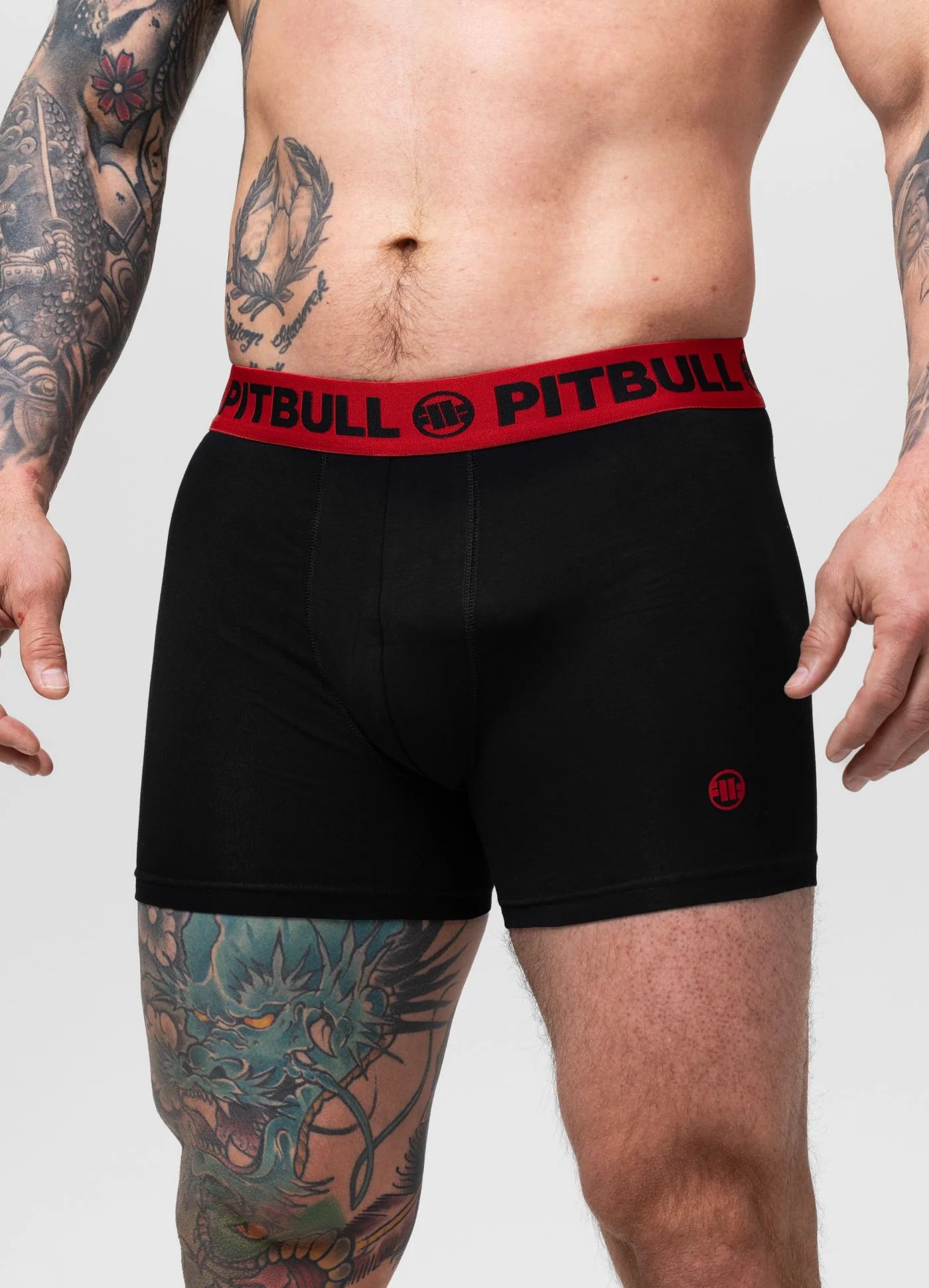 🩲🔥 Pit Bull West Coast Boxer Shorts TAPE COLOR – 3-Pack