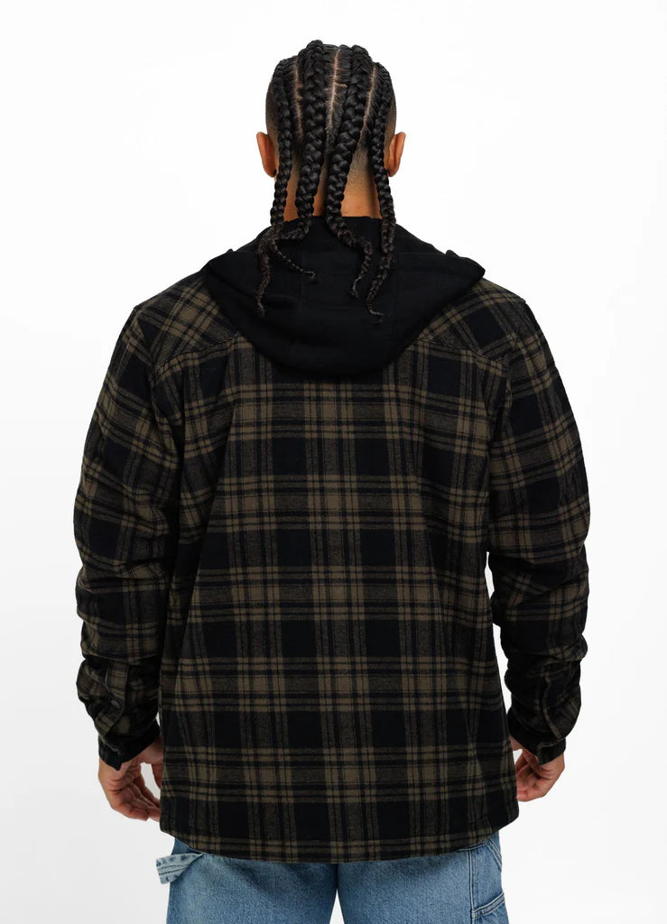 PIT BULL WEST COAST – Pioneer Flannel Jacket with Hood 🪵🔥