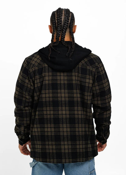 PIT BULL WEST COAST – Pioneer Flannel Jacket with Hood 🪵🔥