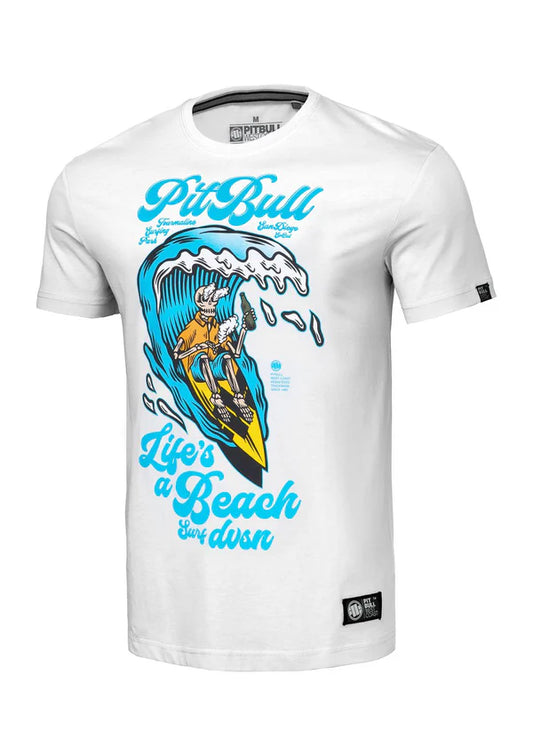 PIT BULL WEST COAST Men’s T-shirt – Beach White