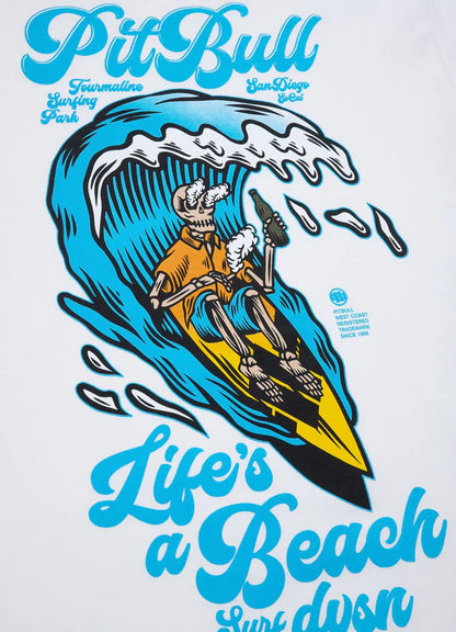 PIT BULL WEST COAST Men’s T-shirt – Beach White