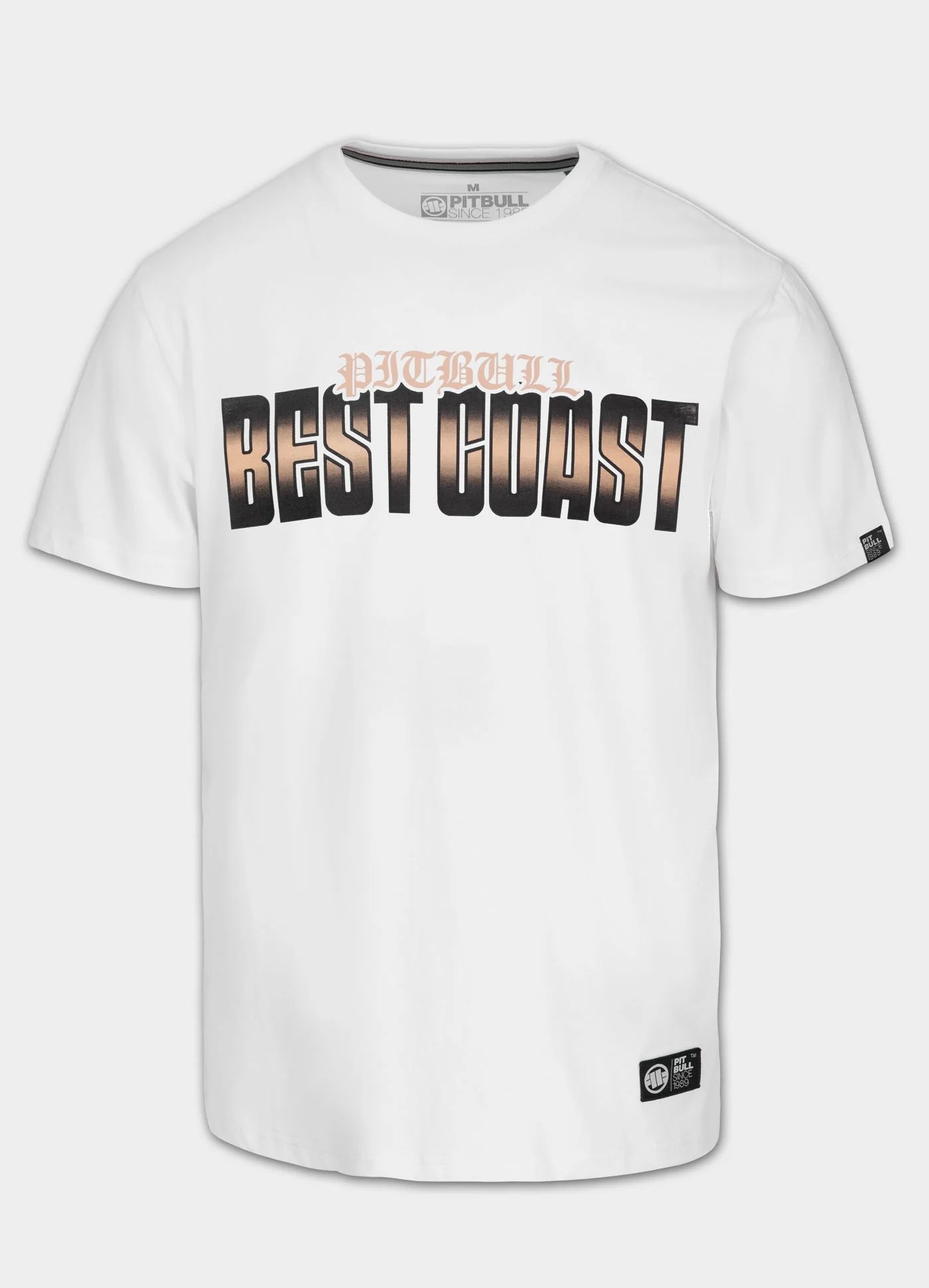🖤 Pit Bull West Coast Men's T-Shirt “BEST COAST” 🌊🔥 White