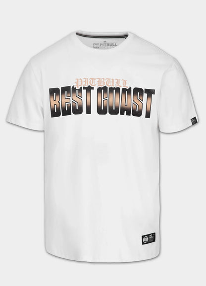 🖤 Pit Bull West Coast Men's T-Shirt “BEST COAST” 🌊🔥 White