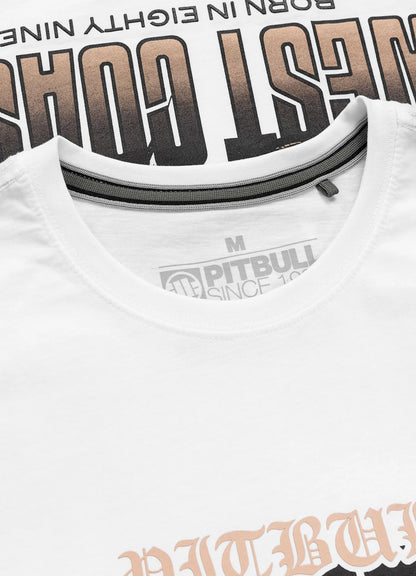🖤 Pit Bull West Coast Men's T-Shirt “BEST COAST” 🌊🔥 White