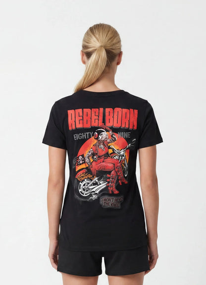 Pitbull WestPitbull West Coast Women’s T-Shirt “REBEL BORN” 🔥🖤