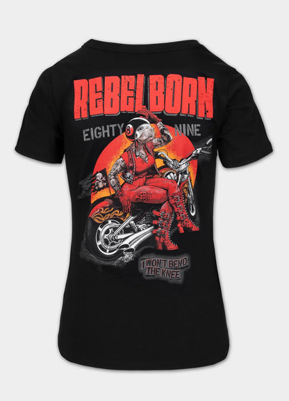 Pitbull WestPitbull West Coast Women’s T-Shirt “REBEL BORN” 🔥🖤