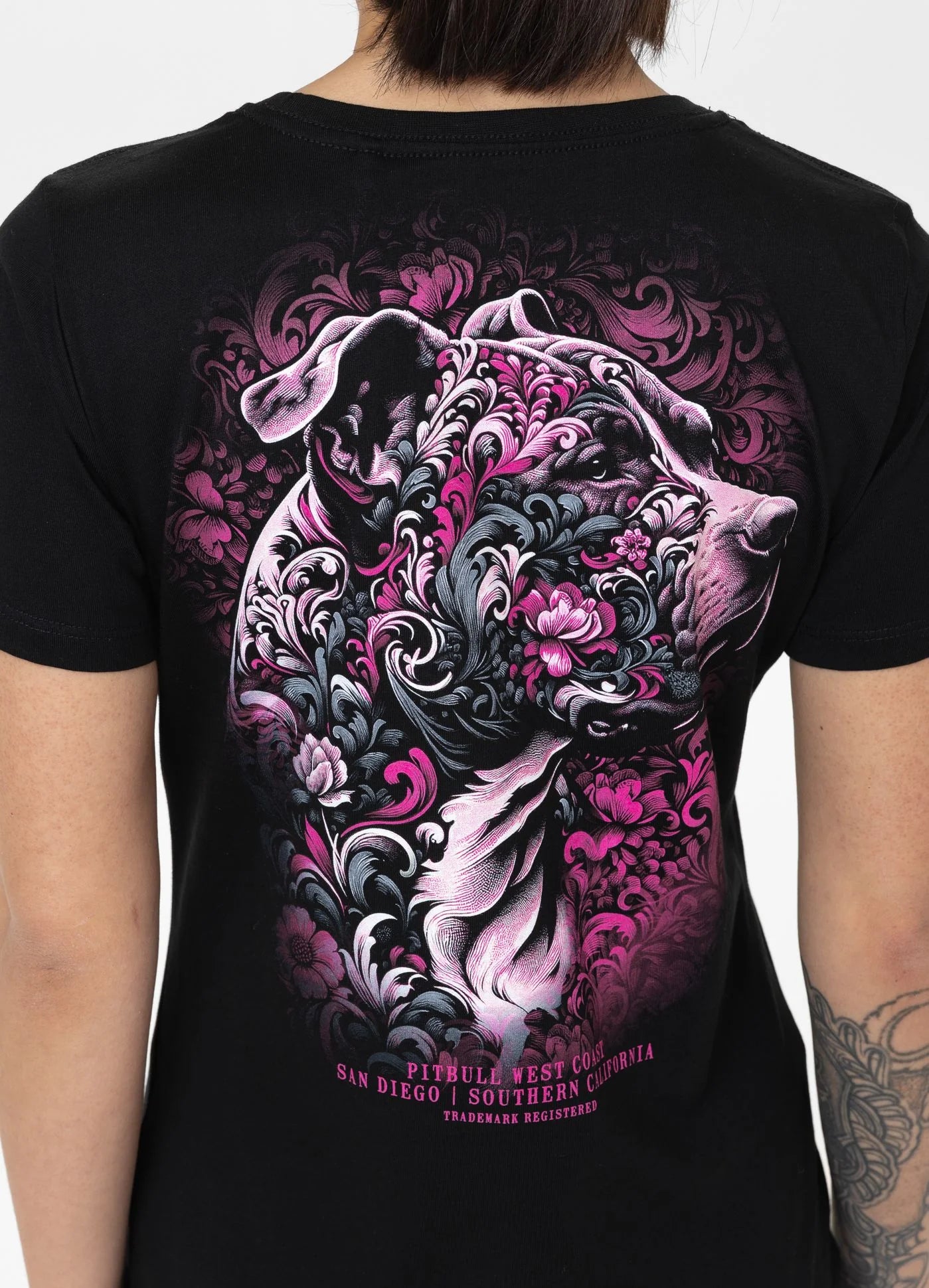 🌸🖤 Pit Bull West Coast Women's T-Shirt “TATTOO”