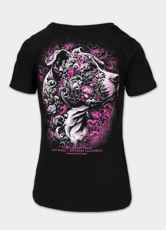 🌸🖤 Pit Bull West Coast Women's T-Shirt “TATTOO”