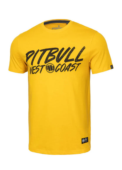 Pit Bull West Coast presents: T-shirt Grey Dog Yellow