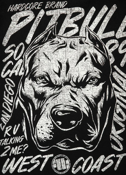Pit Bull West Coast presents: T-shirt Grey Dog Black
