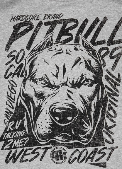 Pit Bull West Coast presents: T-shirt Grey Dog Grey