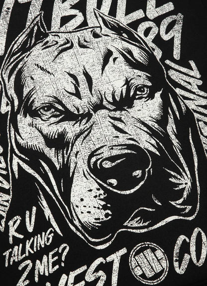 Pit Bull West Coast presents: T-shirt Grey Dog Black