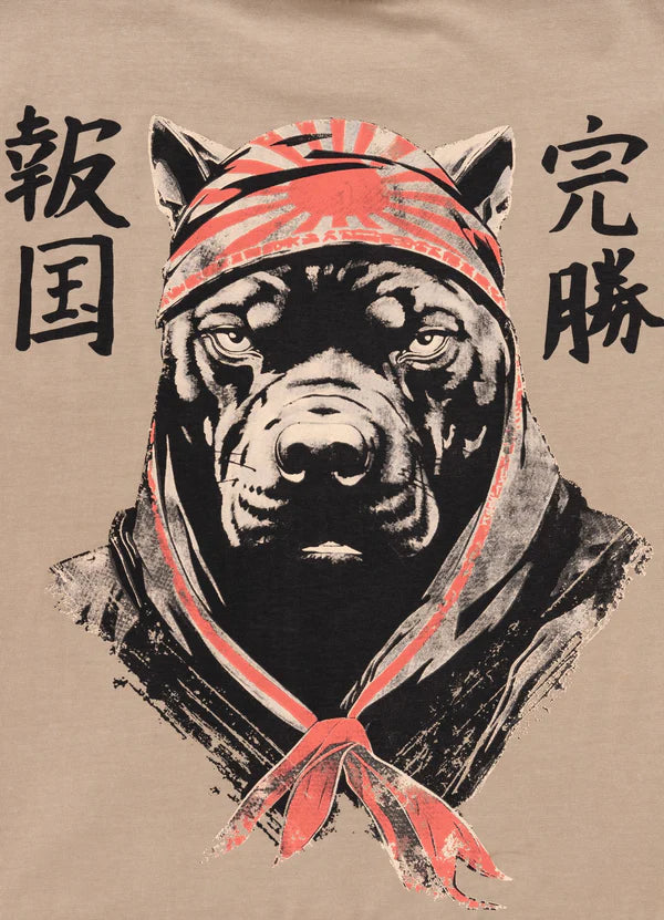 Pit Bull West Coast – T-Shirt BRAVERY Sand