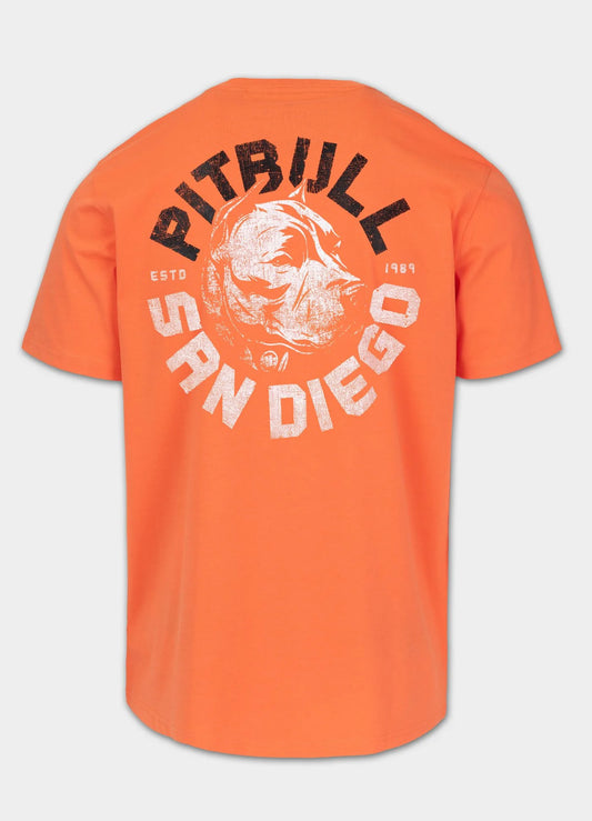 Men’s T-Shirt DOG SD – Fluo Orange by Pit Bull West Coast