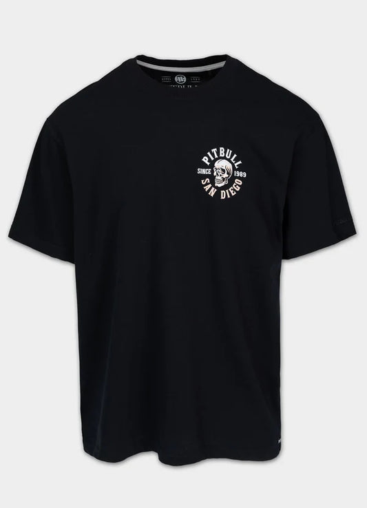 Pit Bull West Coast presents: T-shirt Skull Logo – Oversize Fit Black