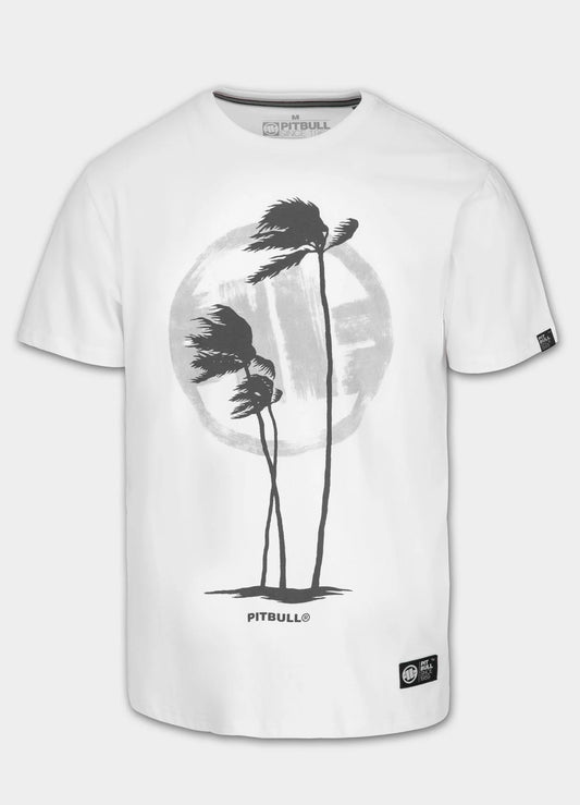 Men’s T-Shirt PALMS – White by Pit Bull West Coast