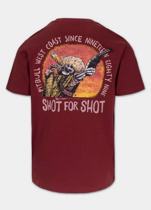 Pit Bull West Coast presents: T-shirt Shot for Shot Burgundy