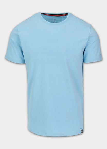 MINIMAL Light Blue Slim Fit T-Shirt by PITBULL WEST COAST