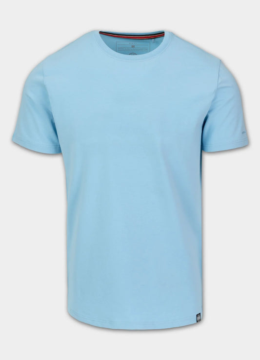 MINIMAL Light Blue Slim Fit T-Shirt by PITBULL WEST COAST