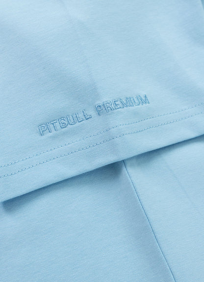 MINIMAL Light Blue Slim Fit T-Shirt by PITBULL WEST COAST