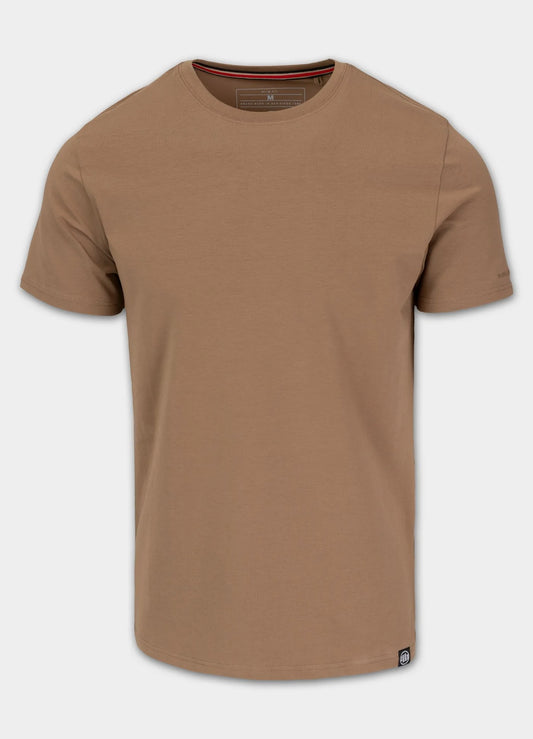 MINIMAL Coyote Brown  Slim Fit T-Shirt by PITBULL WEST COAST