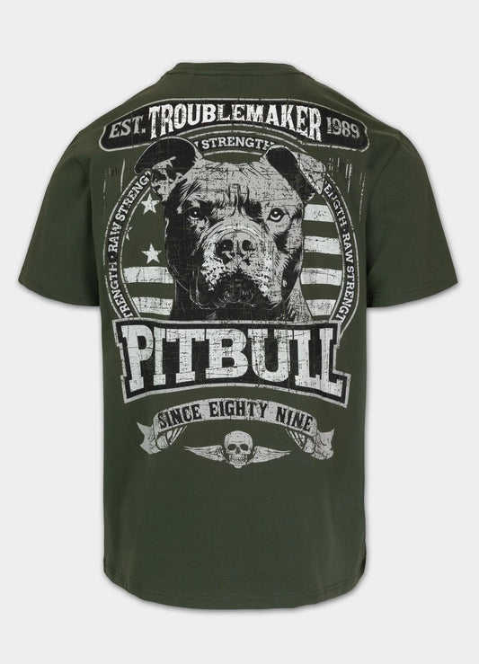 Pit Bull West Coast presents: T-shirt Troublemaker Old Green