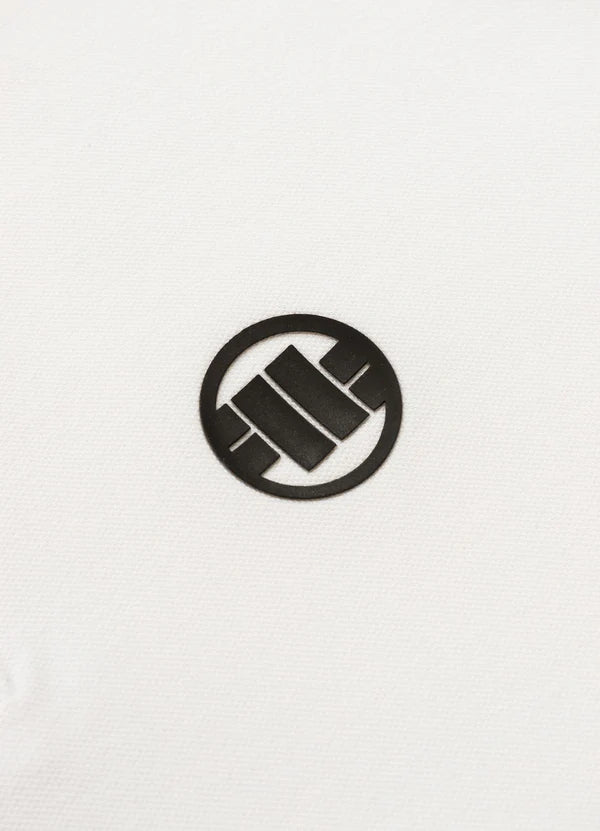 👕 PIT BULL WEST COAST – Regular Logo Stripes Polo Shirt White