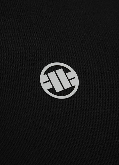 👕 PIT BULL WEST COAST – Regular Logo Stripes Polo Shirt Black