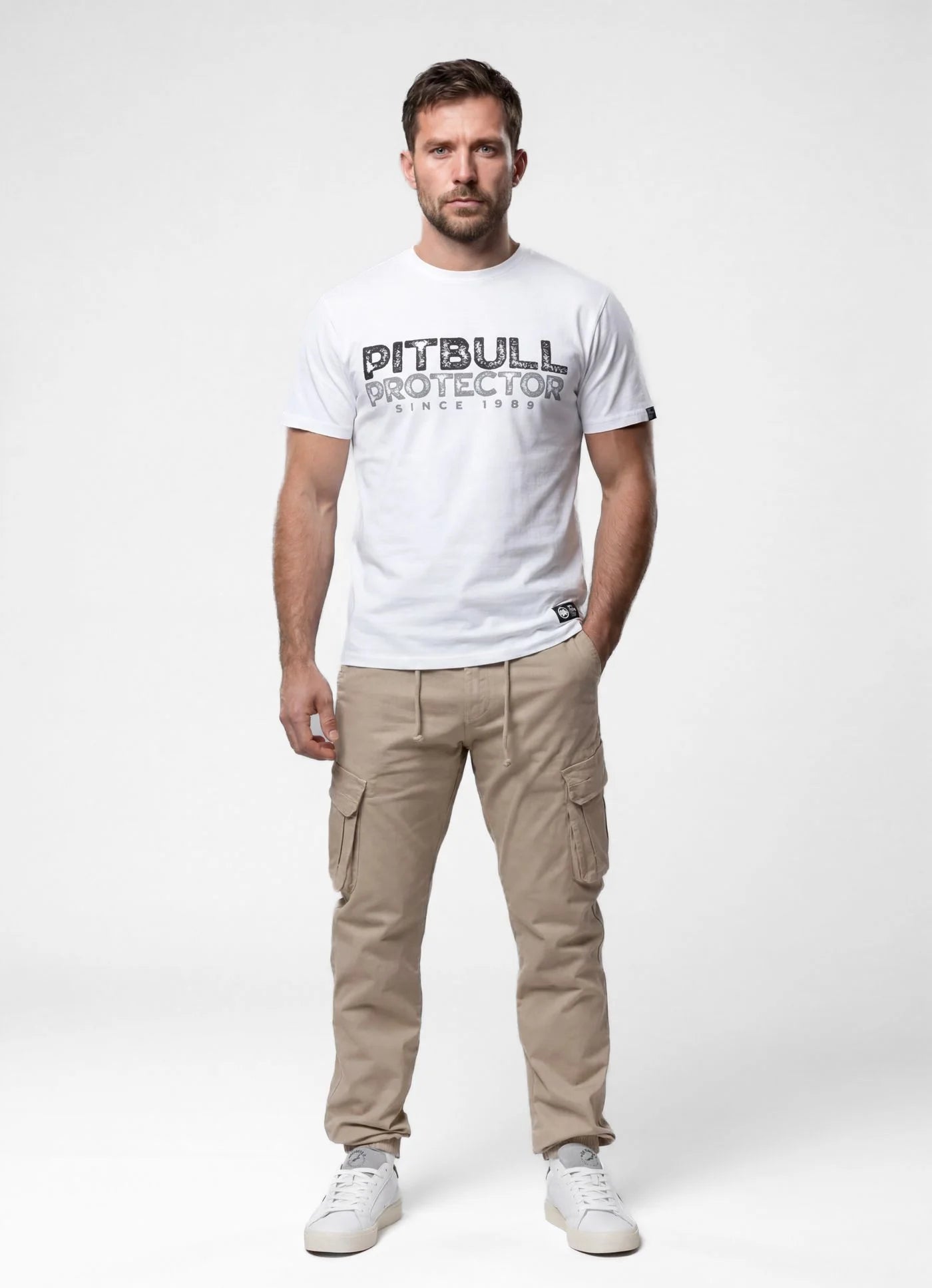 🛡️👕 Pit Bull West Coast T-Shirt “PROTECTOR” White