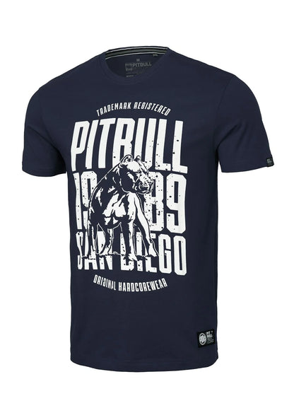 Pit Bull West Coast presents: T-shirt San Diego Dog Dark Navy