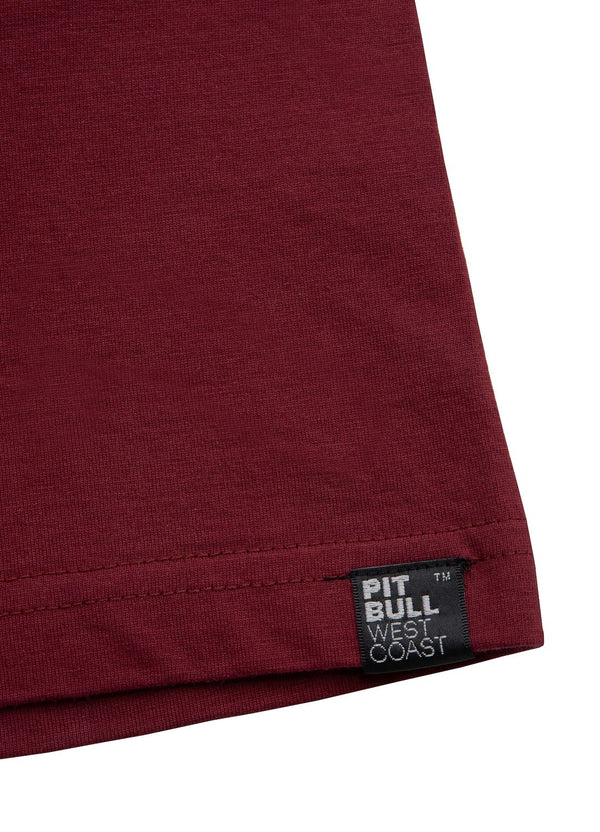 Pit Bull West Coast presents: T-shirt Small Logo 170 Burgundy