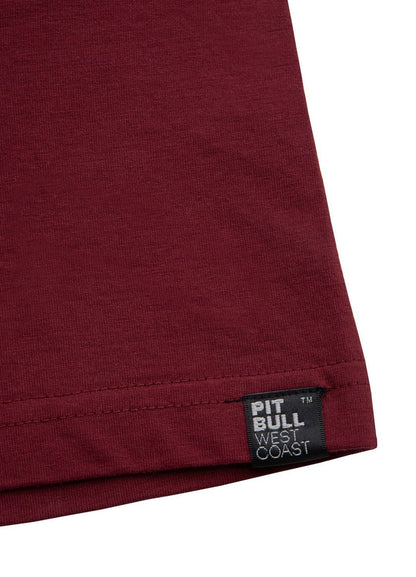Pit Bull West Coast presents: T-shirt Small Logo 170 Burgundy