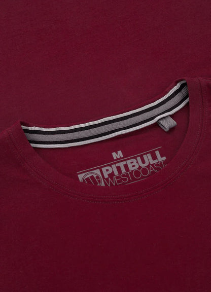 Pit Bull West Coast presents: T-shirt Small Logo 170 Burgundy