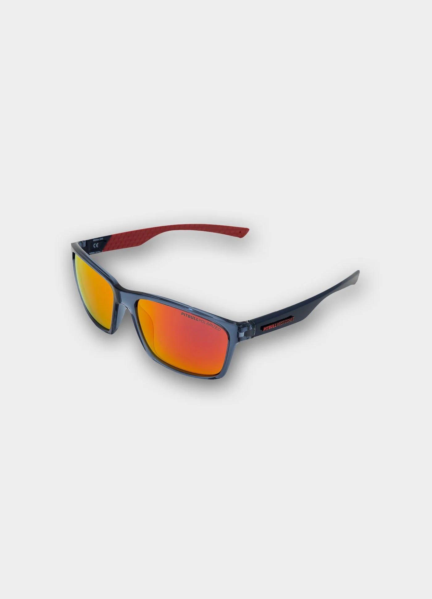 Pitbull West Coast Polarized Sunglasses “SANTEE” 🕶️☀️🔥 grey/red