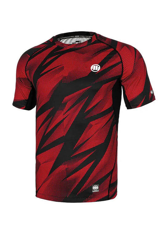 PIT BULL WEST COAST Rashguard – Dot Camo II Red