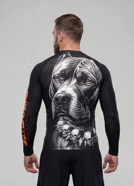 🖤💪 Pit Bull West Coast Long Sleeve Rashguard “BLACKY” – Performance Pro+ Series 🔥