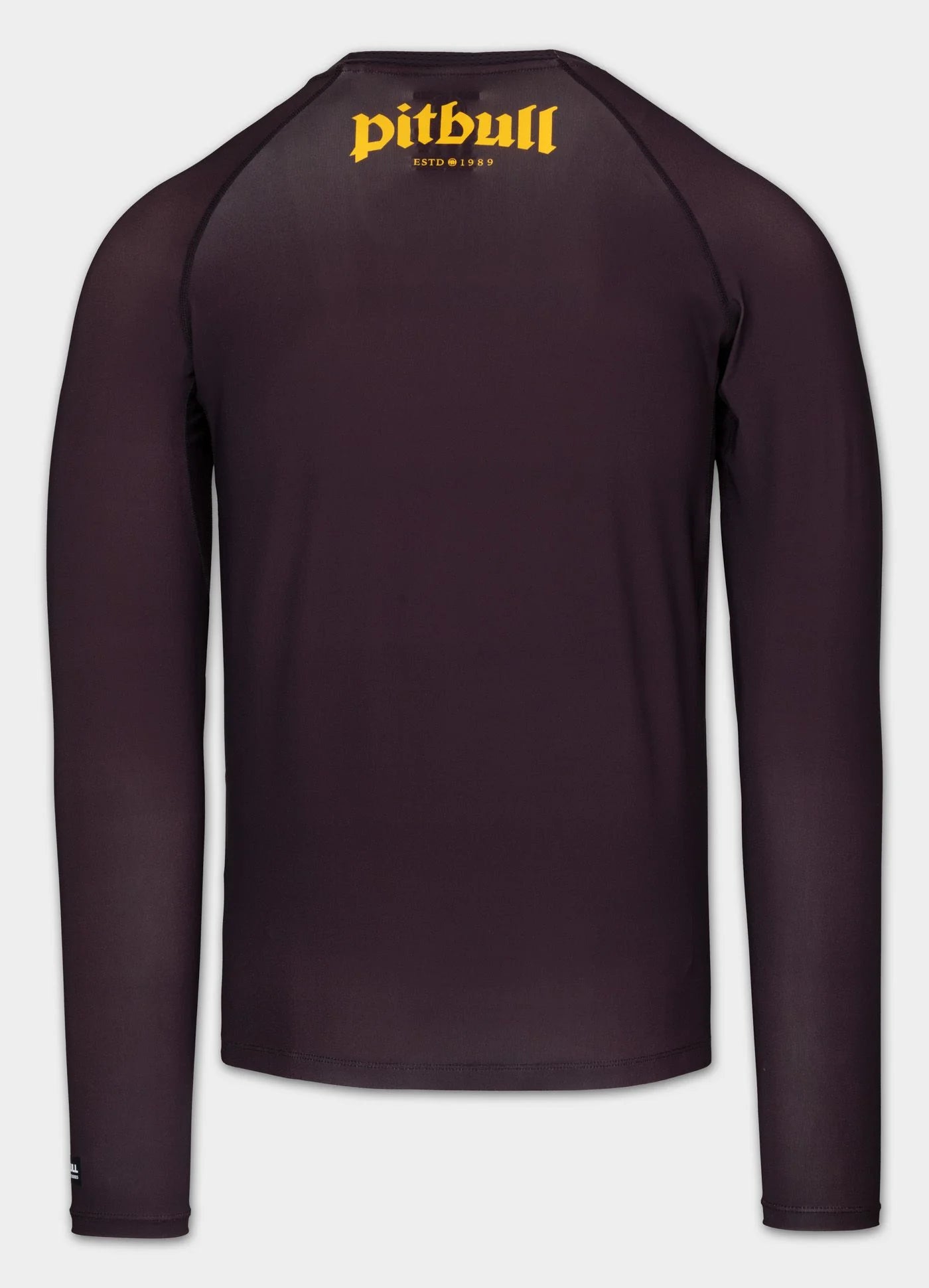 🌴💪 Pit Bull West Coast Long Sleeve Rashguard “LOGO PALMS” – Performance Pro+ Series Brown