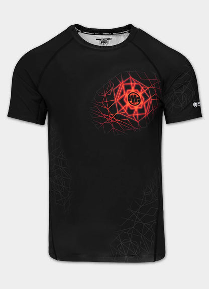 ⚡💪 Pit Bull West Coast Rashguard “RAY” – Performance Pro+ Series Red