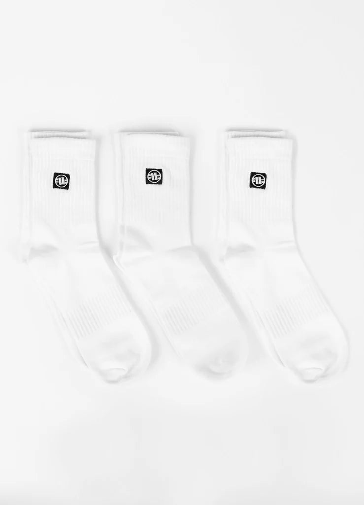 PIT BULL WEST COAST – High Ankle Logo Socks (3-Pack) 🧦🔥