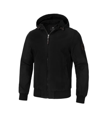 🧥 PIT BULL WEST COAST CRIMSON Hooded Work Jacket – Black