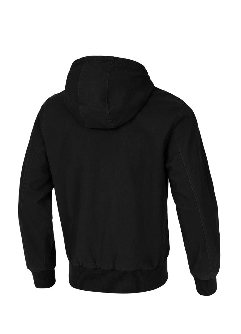 🧥 PIT BULL WEST COAST CRIMSON Hooded Work Jacket – Black