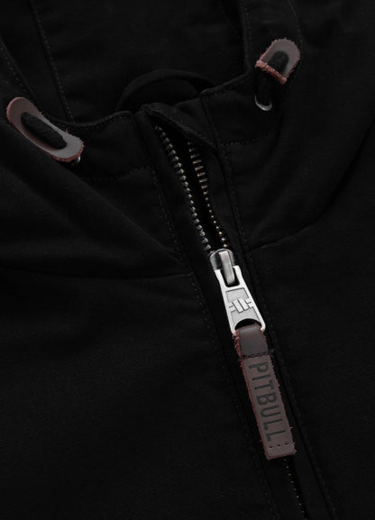 🧥 PIT BULL WEST COAST CRIMSON Hooded Work Jacket – Black