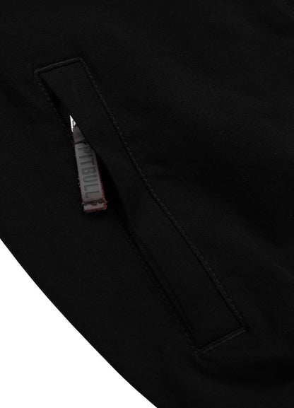 🧥 PIT BULL WEST COAST CRIMSON Hooded Work Jacket – Black