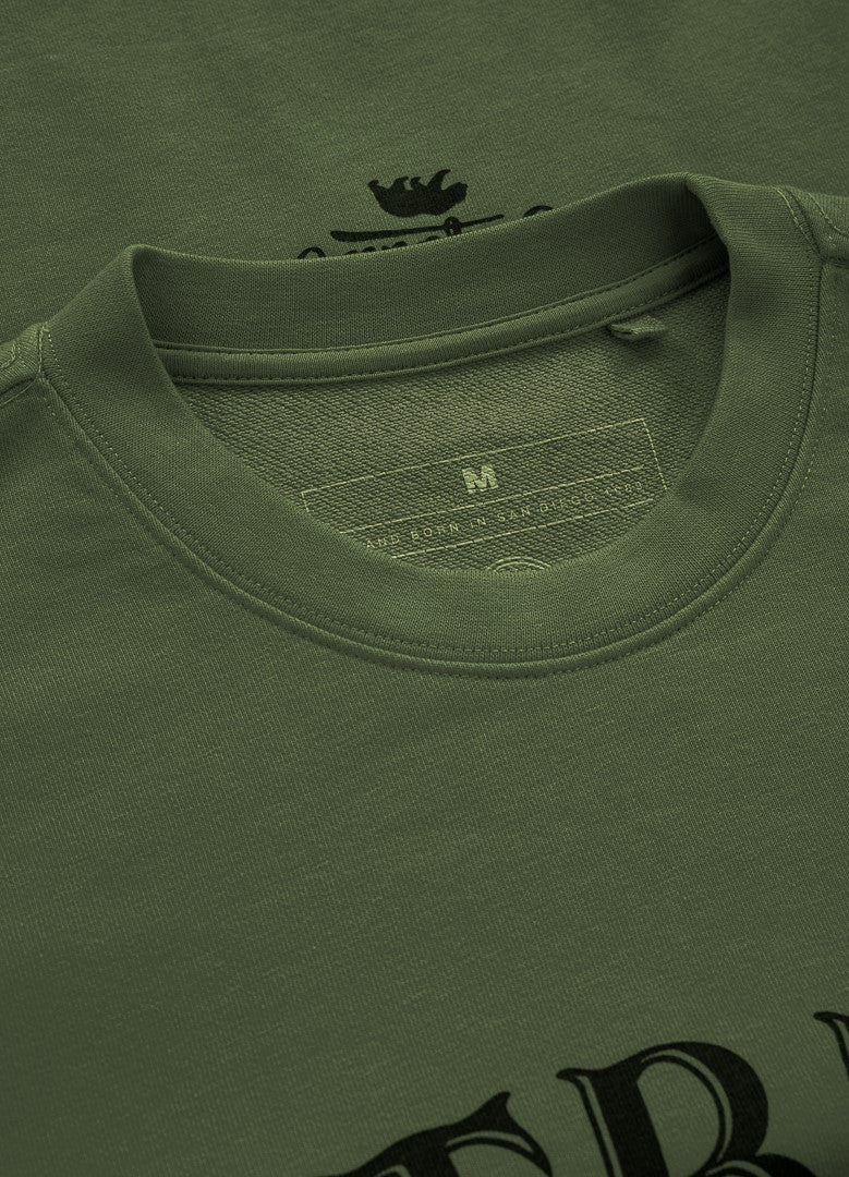 👕 PIT BULL WEST COAST San Diego 89 Men’s Crewneck  Olive