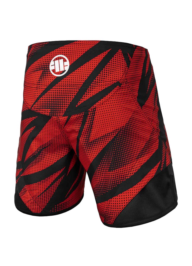 Pitbull West Coast Training Shorts Mesh DOT CAMO 2  🥊🔥 Red