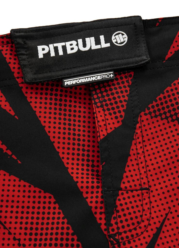 Pitbull West Coast Training Shorts Mesh DOT CAMO 2  🥊🔥 Red