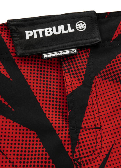 Pitbull West Coast Training Shorts Mesh DOT CAMO 2  🥊🔥 Red