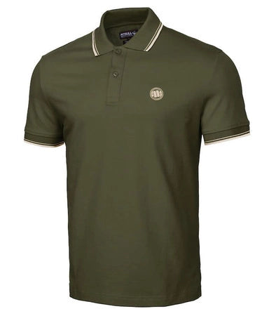 👕 PIT BULL WEST COAST – Regular Logo Stripes Polo Shirt